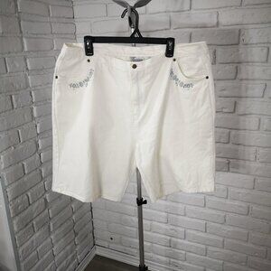 Tradition Country Collection Plus Ladies Size 20W White Denim Shorts